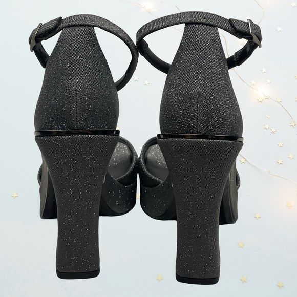 DKNY - Elegant Black Glitter Women's Heels in size 8 NWOT - Picture 6 of 12